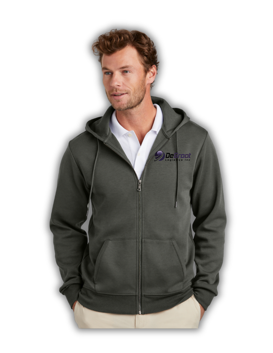 Brooks Brothers Double Knit Full-Zip Hoodie DG