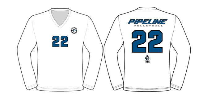 Pipeline Premier Player Jersey Re-Order (White) PVC