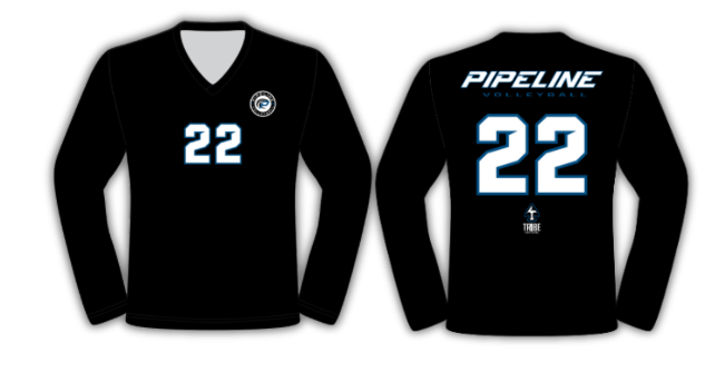 Pipeline Premier Player Jersey Re-Order (Black) PVC