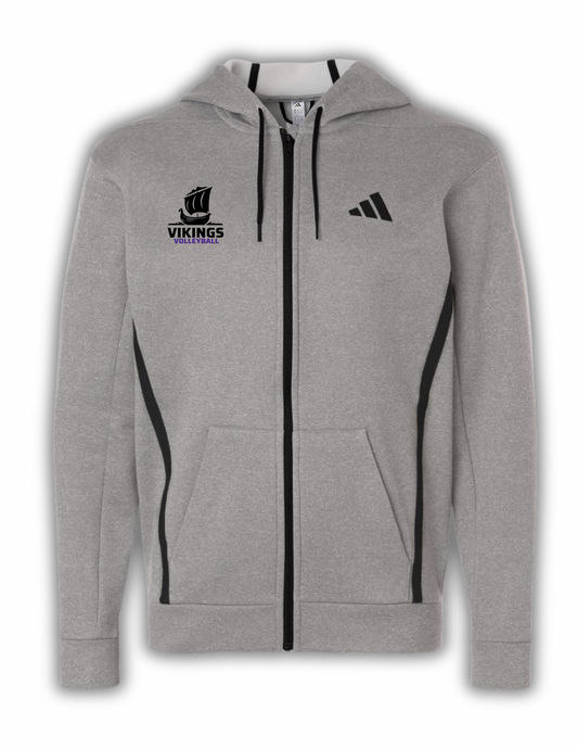 Adidas Men's Game & Go Fleece Full Zip (Graphite Ship) NN