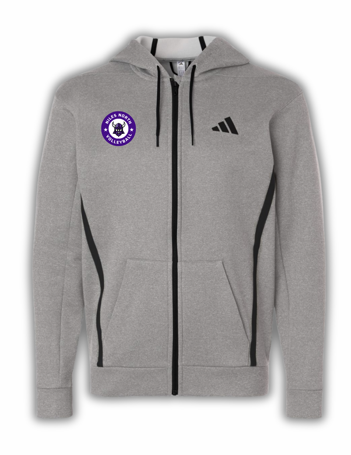 Adidas Men's Game & Go Fleece Full Zip (Graphite Patch) NN
