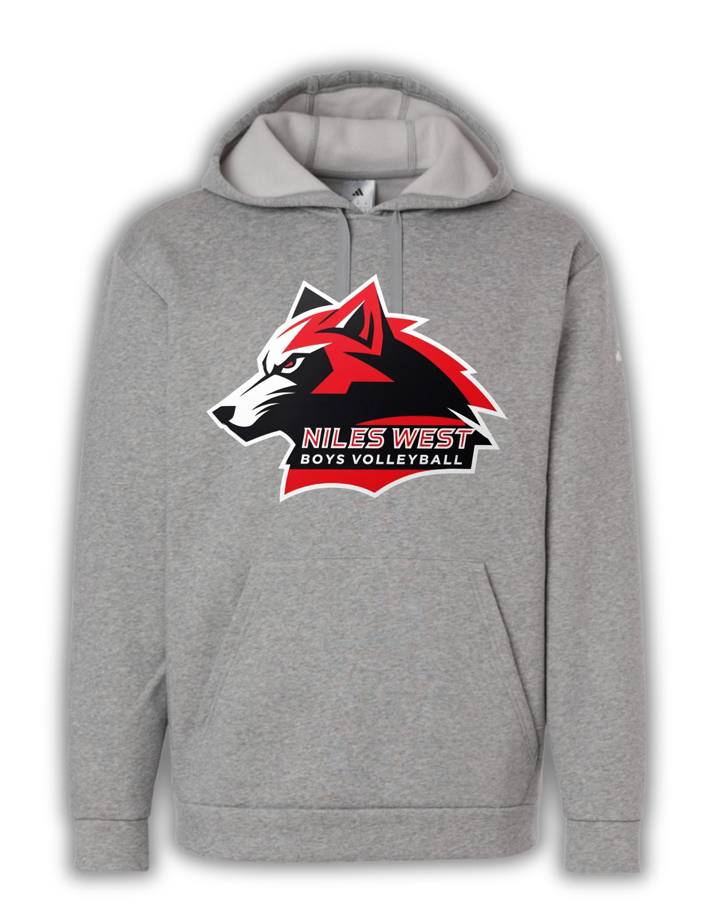 Adidas Men's Fleece Hooded Sweatshirt (Graphite) NW