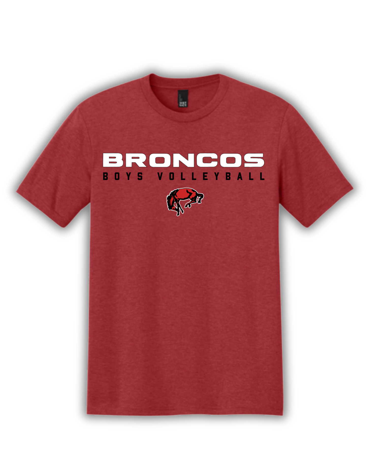 Tribe Triblend Court Tee (Red) BVB