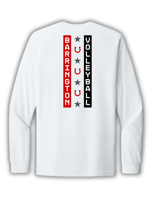 Tribe Triblend LS Court Tee (White) BVB