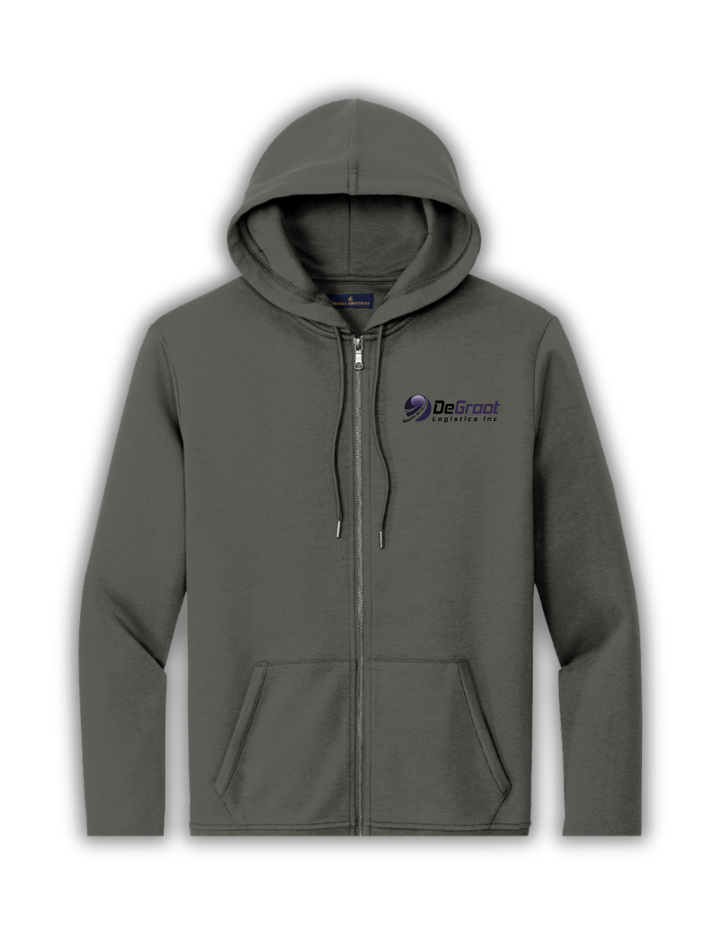 Brooks Brothers Double Knit Full-Zip Hoodie DG